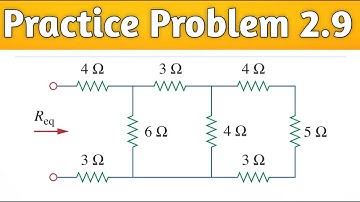 Practice Problem 2.9 |Solve Series & Parallel circuit |Calculate the equivalent resistance| in U/H.