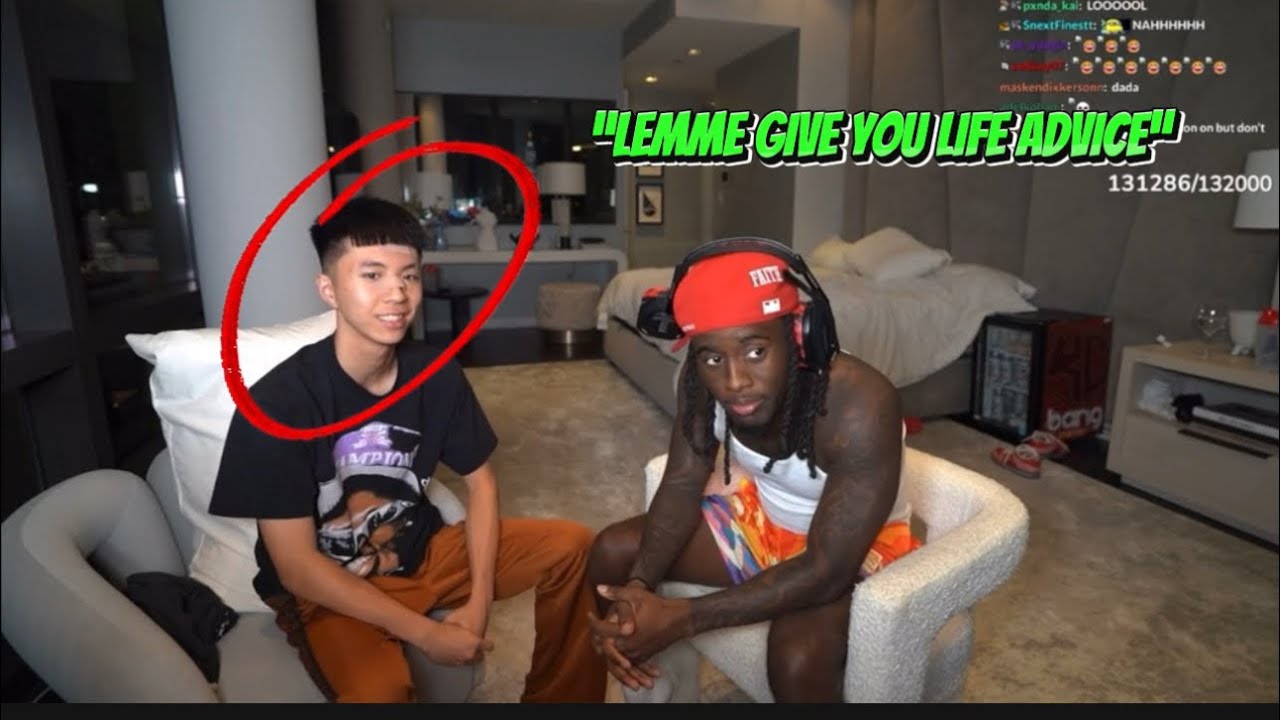 Kai Cenat Tries to Give Life Advice to Ray.. But He Can’t Stop Laughing ...