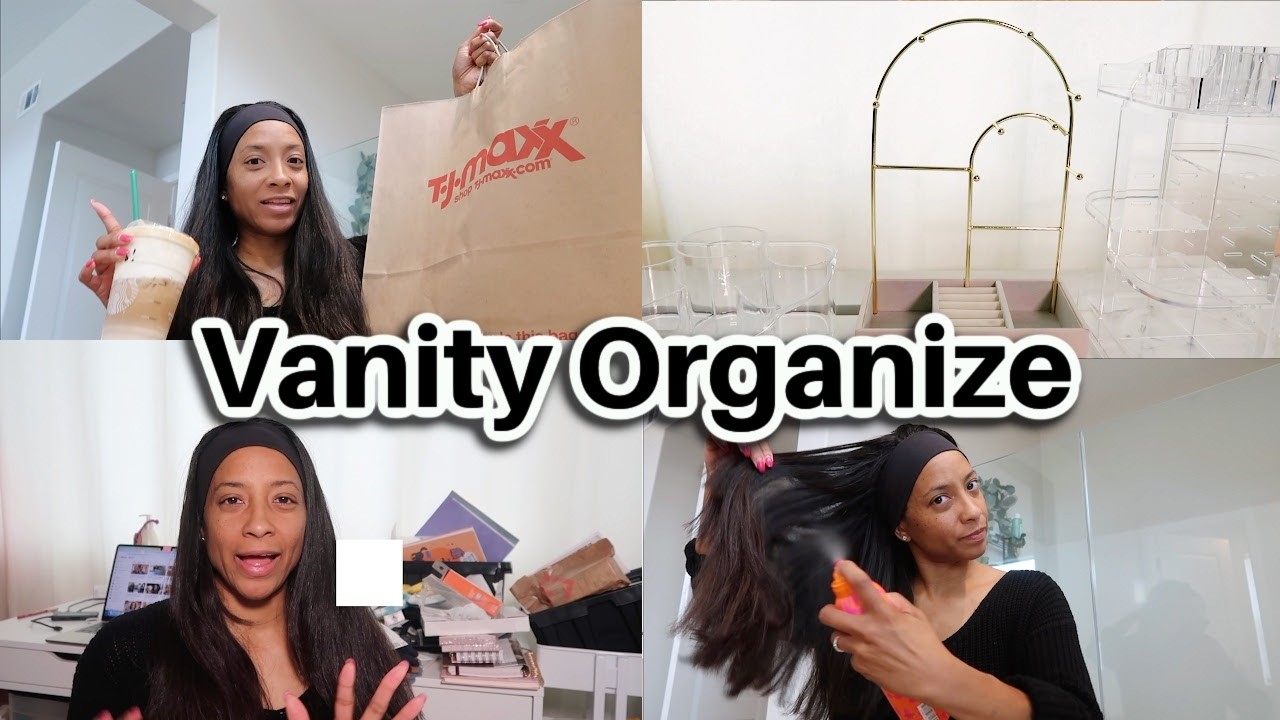 TJMaxx & Homegoods Makeup Organizers & Decluttering/Reset My Vanity/Life Pt.1 | Camisha Stevenson