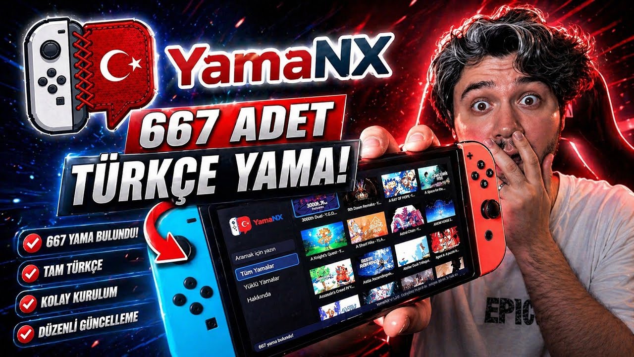 667 Turkish Patches for the Chip-equipped Nintendo Switch! (YamaNX