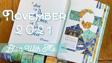 PLAN WITH ME | November 2021 - Vincent Van Gogh - Illustrated Bullet Journal