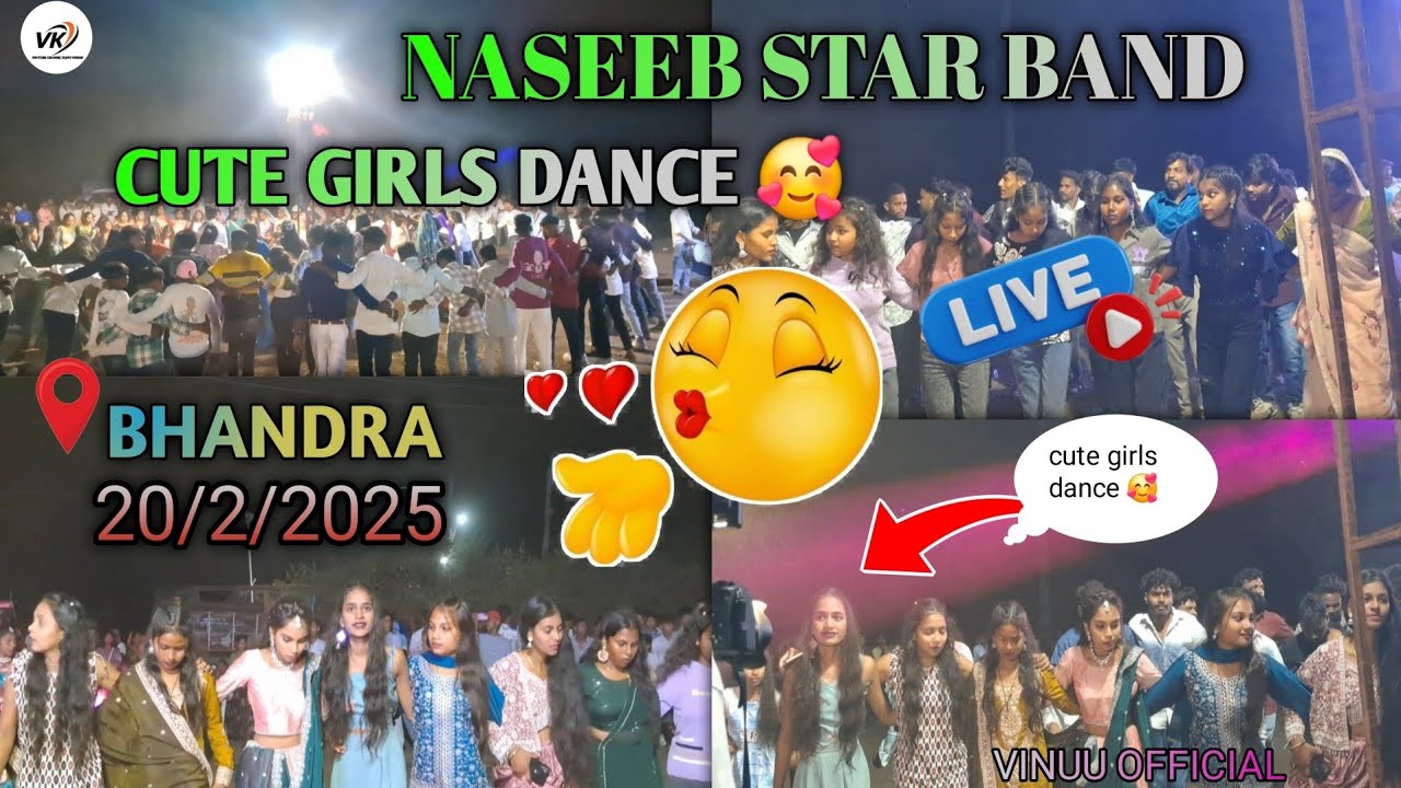 NASEEB STAR BAND NEW FULL VIDEO CUTE GIRLS 😘 🫣 DANCE AT BHANDRA 20/2/2026#naseebstarband #trending 