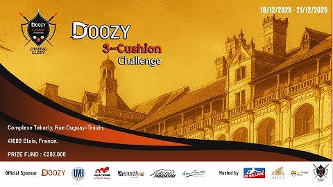 ▸ T1 - Doozy - 3-Cushion Challenge 2025 - Day 3