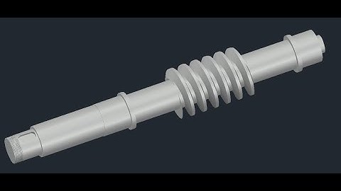 Worm Gear AutoCAD 2D & 3D Model ( Mechanical Component ) || Roughing Jack Worm Gear || #AutoCAD 2024