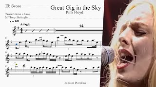 Great Gig In The Sky (Pink Floyd 1973) Eb Sax Sheet Music Score
