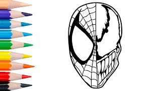MARVEL HEROES / SPIDERMAN VS VENOM coloring page #AVENGERS/Spiderman the Venom Saga
