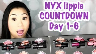 NYX ADVENT CALENDAR 2017 | LIPPIE COUNTDOWN DAY 1-6 | FIRST IMPRESSIONS |SWATCHES| OMG IT’S TIFFANY