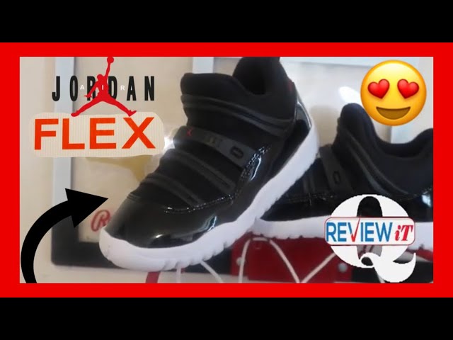 jordan retro 11 little flex black