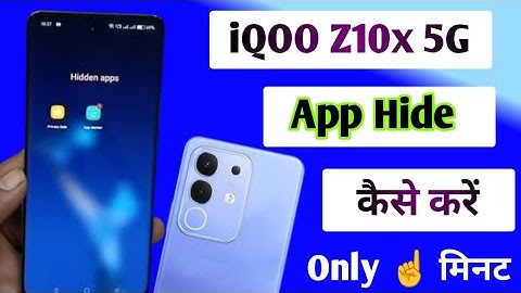 iQOO z10x 5g Mobile mein app hide kaise karte Hain/How to hide apps iQOO z10x 5g Mobile