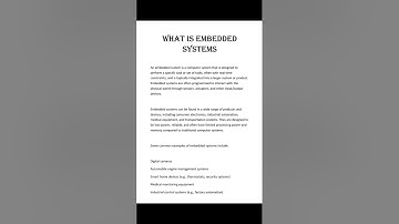 what is embedded systems.