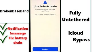 How to Bypass icloud unable to  Active Broken Baseband Untethered in full free 14.7.1