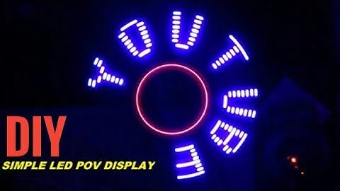 How To Make A POV DISPLAY At Home Without Arduino |