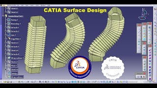 How to create different shapes of bellows using CATIA Generative Shape Design 86