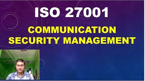 Communications Security Management#iso27001 #freshers #isms