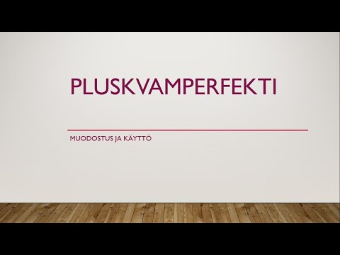 pluskvamperfekti