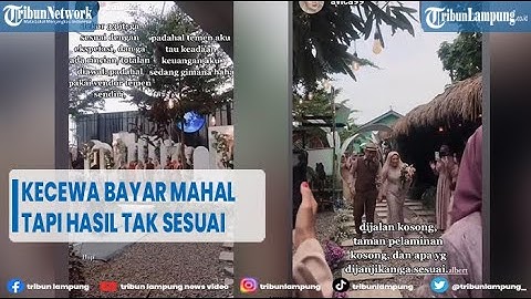 Viral Pengantin Kecewa Sudah Bayar Mahal tapi Hasil Tak Sesuai Ekspetasi @TRIBUNLAMPUNGNEWSVIDEO