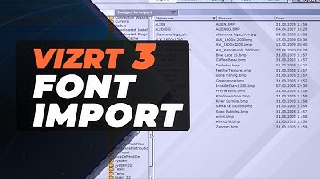 How To Import Fonts Into Vizrt Artist