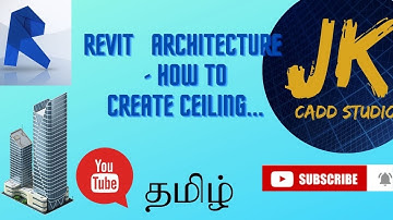 REVIT ARCHITECTURE IN TAMIL  - HOW TO CREATE CEILING