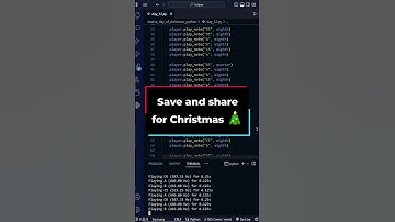 🎄 The 12 days of christmas - Day 12 🎄🎹 but in Python #shorts #python #merrychristmas #programming