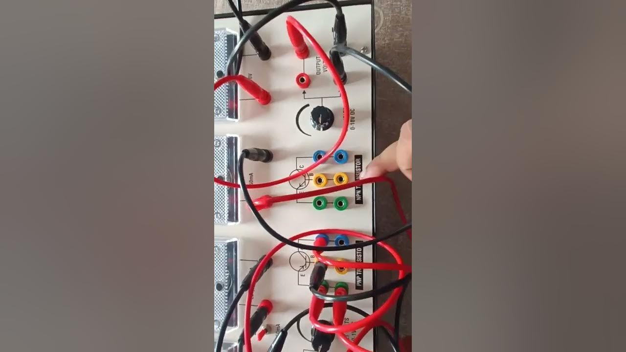 PNP Common Emitter Characteristics Practical 1 - YouTube
