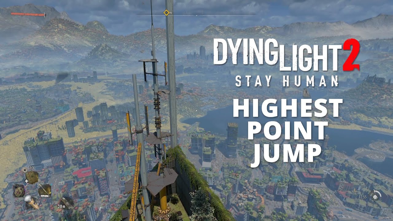 Jump from the highest point in Dying Light 2 YouTube