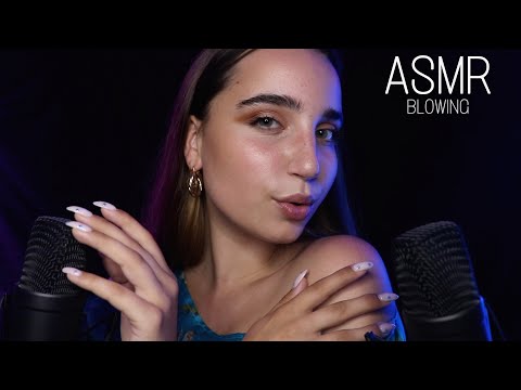 ASMR : SLEEPY EAR BLOWING 💤