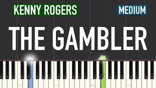 Kenny Rogers - The Gambler Piano Tutorial | Medium