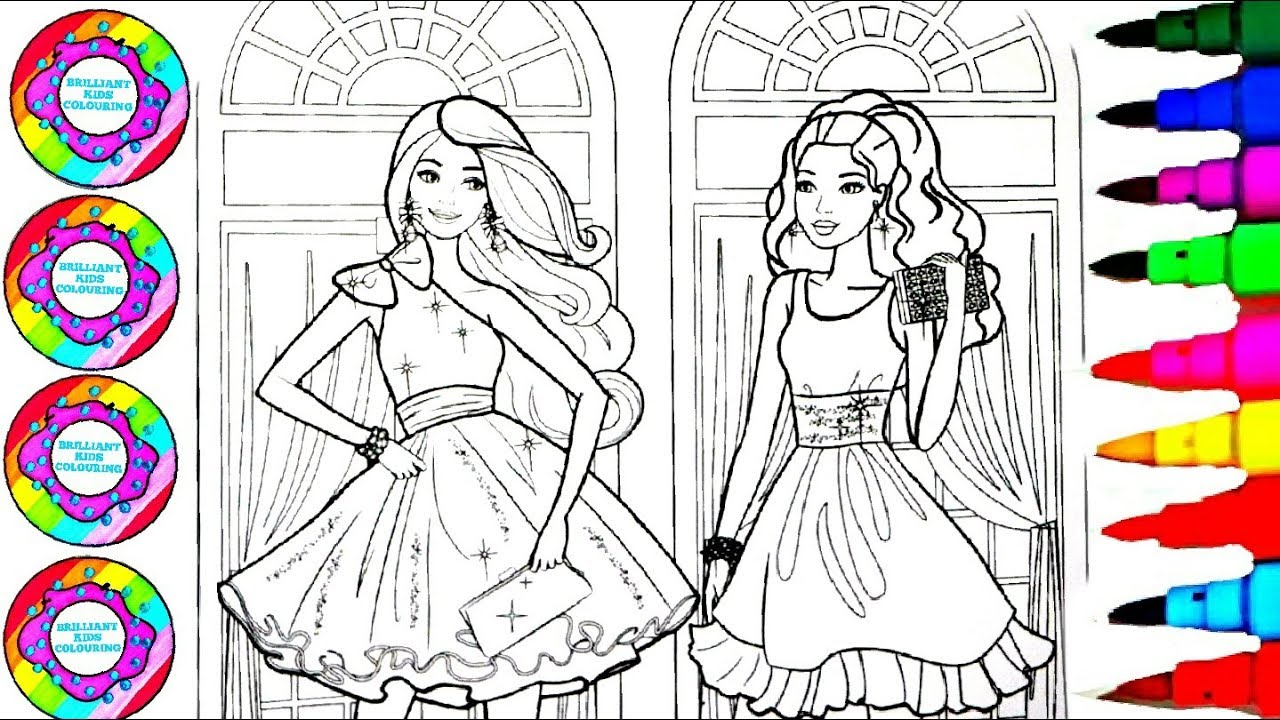 870 Barbie Bff Coloring Pages Pictures