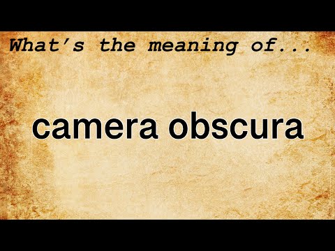 Video: Qual è il significato di Obscura?