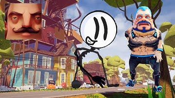 Hello Neighbor - My New Neighbor Dark Riddle Cyberpunk Act 2 Hole Gameplay Walkthrough