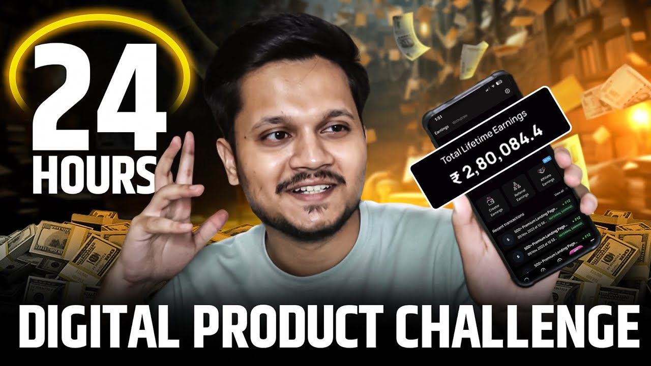 24 Hours Digital Product Selling Challenge! (Shocking Results) 🤯