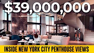 Inside a $39,500,000 New York City Penthouse | An Amazing City Views