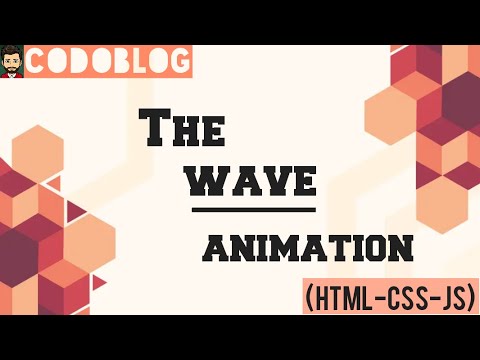 The Wave Animation | Using Html-css-js | Wave lines animation - YouTube