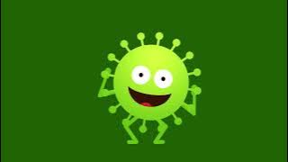 Virus Character Animations Green screen