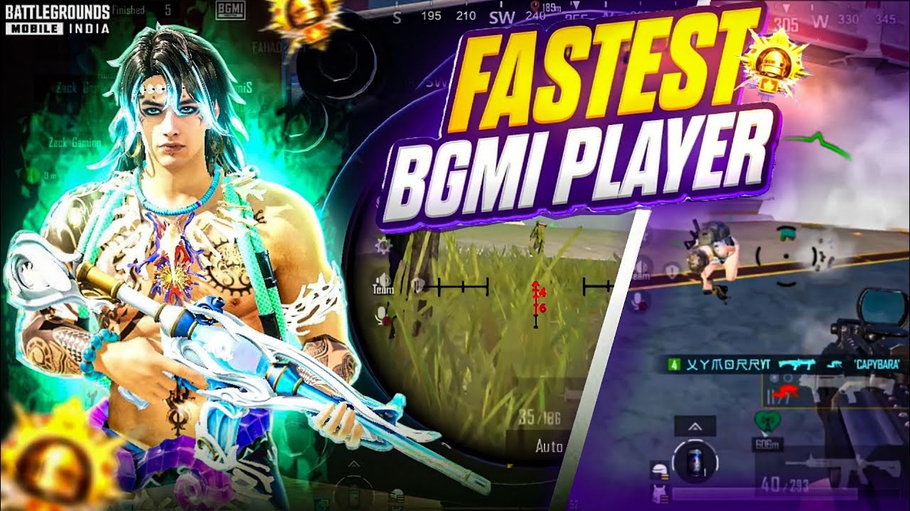 4 Fingers Fastest Bgmi Player | 1v4 Solo Vs Squad Clutch | Bgmi 🔱 ...