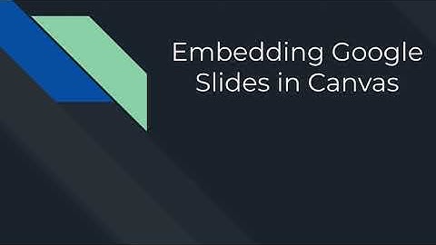 Embedding Google Slides in Canvas