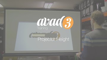 avad3 Training: Projector Height
