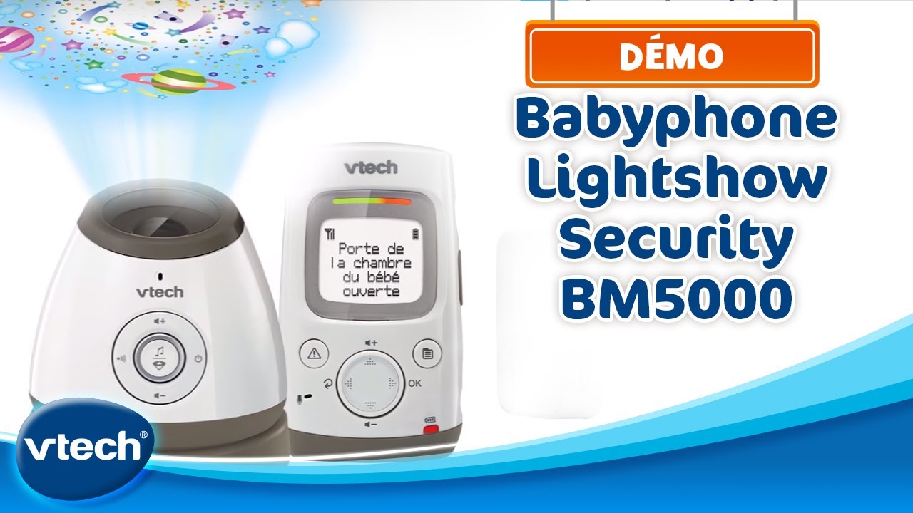 Babyphone Vidéo Lightshow BM5463 - Babyphone avec projection et veilleuse