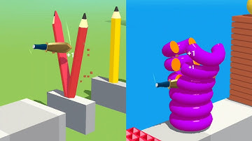 Slice It All Very Satisfying and Relaxing ASMR game Level 120 - 131