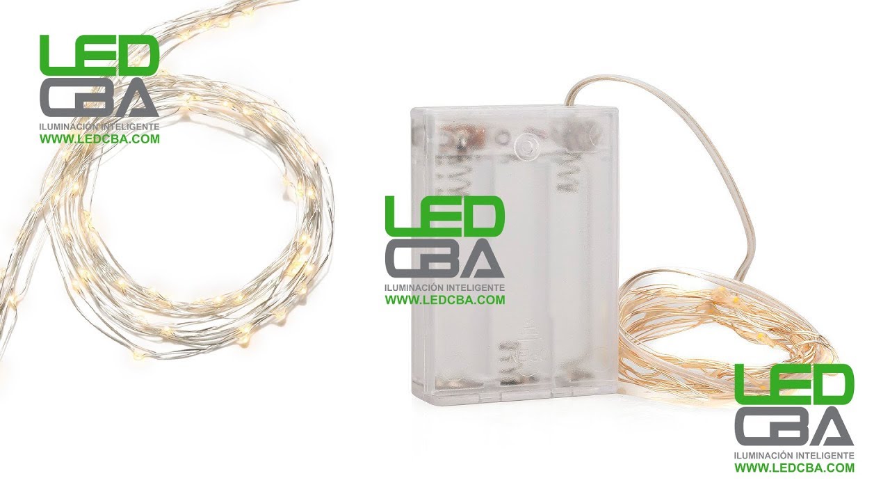 Luces LED alambre a pilas AA - MULTICOLOR x 5mts