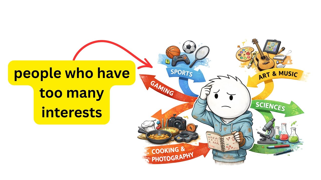 Psychology of people who have too many interests - YouTube