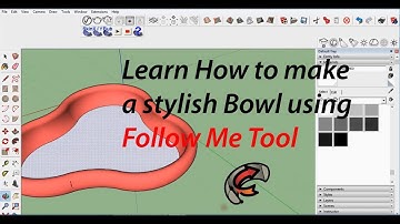 Google Sketchup 3D  Bowl using Follow Me Tool | Sketchup Bowl | 3D Bowl
