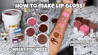 how to make lip gloss (step by step) | very detailed and informative | vlogmas day 7