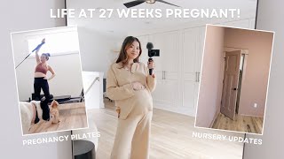 Dream office reveal, baby girl nursery progress, prenatal pilates | 27 weeks pregnant VLOG by by CHLOE WEN 11,220 views 3 months ago 36 minutes