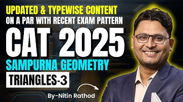 Triangles 3 || Sampurna Geometry || CAT Preparation 2025 | Mass Point Geometry ( MPG )