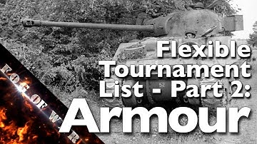 Tutorial | Building a Flexible Tournament List for Flames of War | Part 2 - Armour