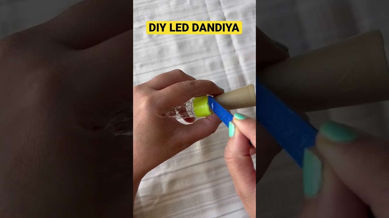 Light wali dandiya!!! #diy #dandiya #navratri #festival #craft #handmade