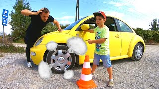 Pretend Play Rescue Mission to help parents | The car is broken down story