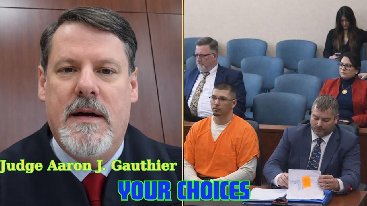 Judge Aaron J. Gauthier Delivers Tough Reality Check in Court