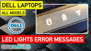 Dell Laptop Battery Light WiFi Light Blinking Hard Drive Light Stays On Error Message Solution